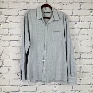 Vince Dress Shirt Mens L 100% Cotton corpcore business Professional office work